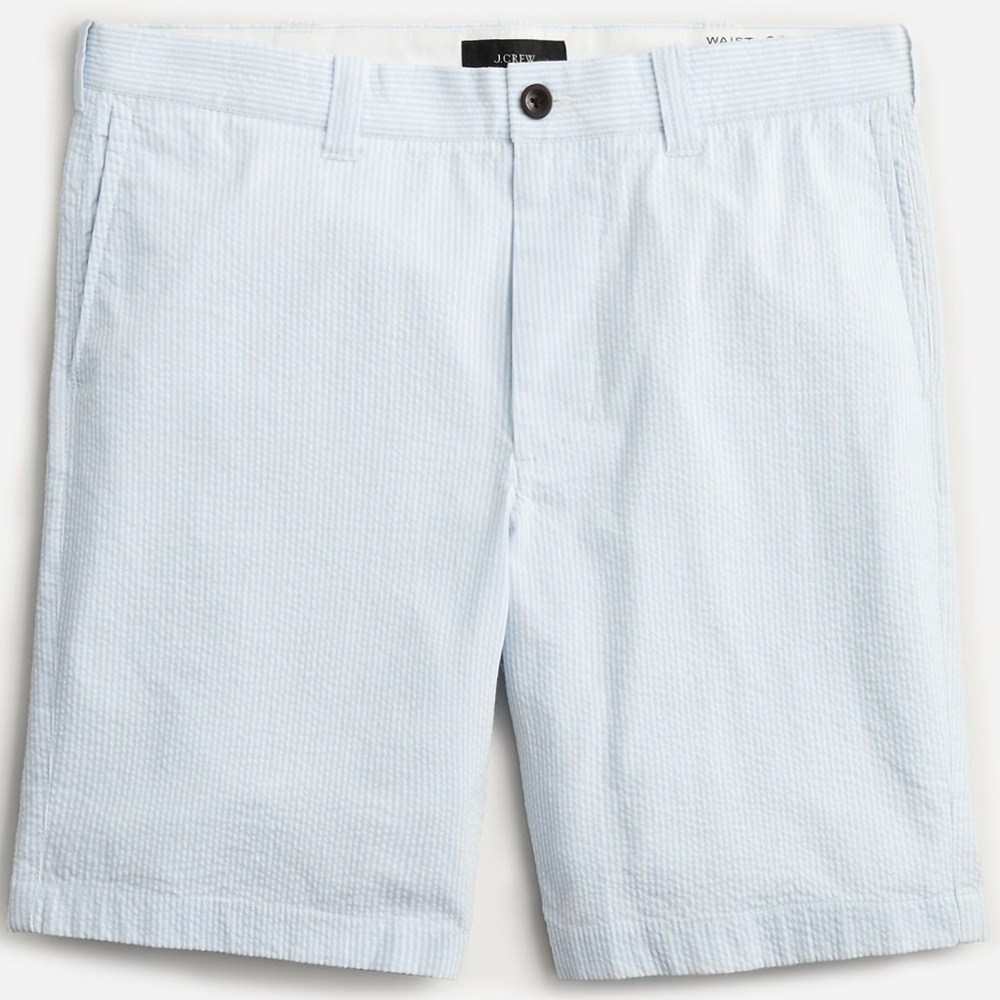 J.Crew | Men's 9” Stretch Seersucker Shorts | 34